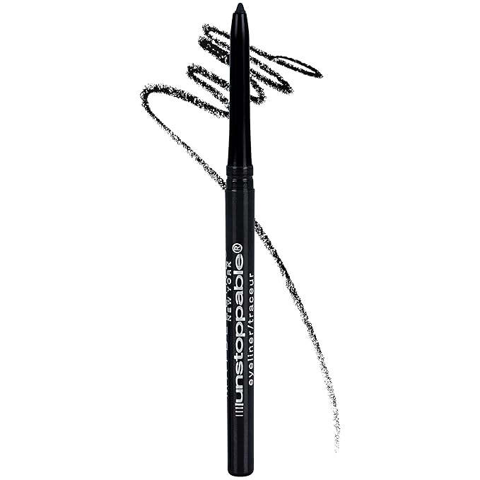 Maybelline Unstoppable Waterproof Mechanical Black Eyeliner Pencil, Easy to Apply, Smooth Glide, Up to 24 Hour Wear, Onyx