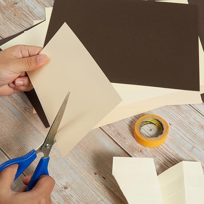 30 Sheets 8.5x11 Earth Tones Color Cardstock Paper 250GSM Thick Paper Cards for Birthday Party, Invitations and DIY Crafts Decoration