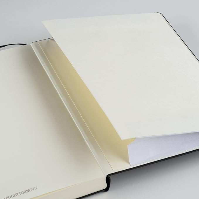 LEUCHTTURM1917 - Notebook Hardcover Medium A5-251 Numbered Pages for Writing and Journaling (Navy, Squared)