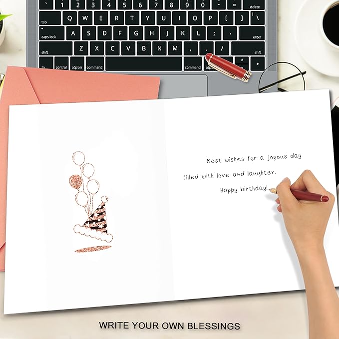 65th Birthday Card, 65th Birthday Gifts for Women, 65th Birthday Decorations for Her, Back in 1960 Birthday Card, Rose Gold