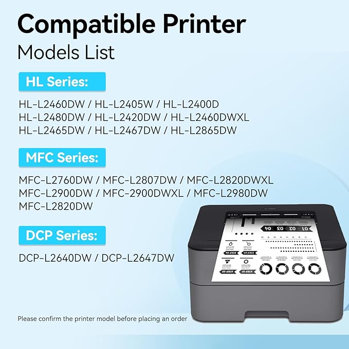 LEMERO UEXPECT Compatible TN830XL Toner Cartridge and DR830 Drum Unit Replacement for Brother TN830XL TN 830 DR830 for HL-L2460DW DCP-L2640DW HL-L2405W MFC-L2820DW Printer (2 Toners, 1 Drum Unit)