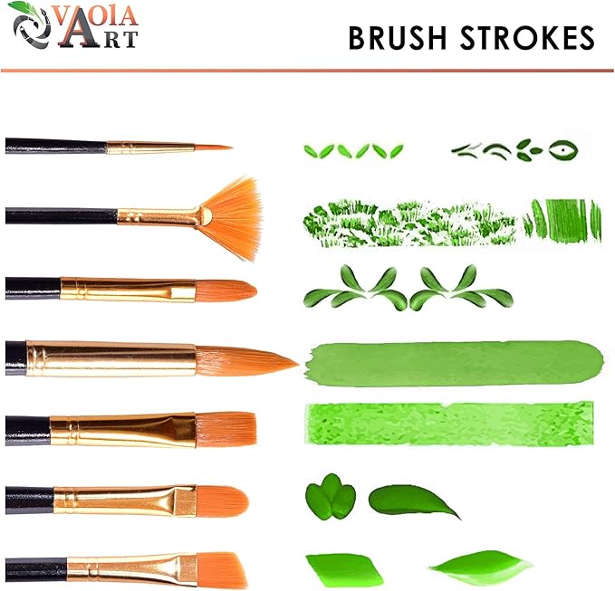 Paint Brush Set for Acrylic Painting Artist Watercolor Brush Professional Oil Painting Brushes Small Craft, Face Paint Brushes Black Handle