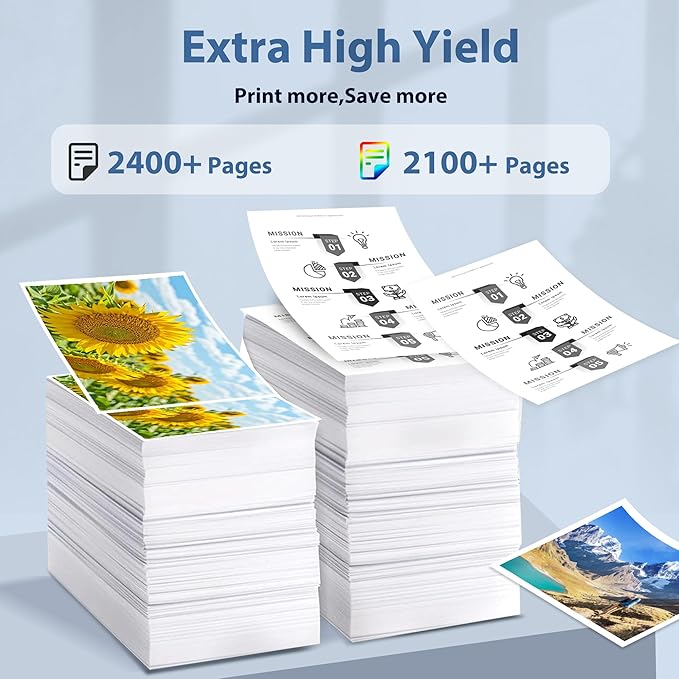 414A Toner Cartridges 4 Pack Compatible with HP 414A W2020A 414X W2020X Toner (with Chip) Works for Pro MFP M479fdw M454dw M454dn M455dn M479fdn Printer (1BK+1C+1M+1Y)