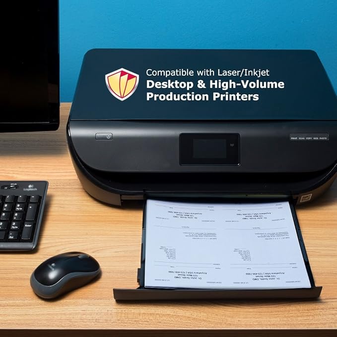 DocuGard Premier Medical Security Paper for Printing Prescriptions and Preventing Fraud, CMS Approved, 10 Security Features, Laser and Inkjet Safe, Blue, 8.5 x 11, 24 lb., 500 Sheets (04543)