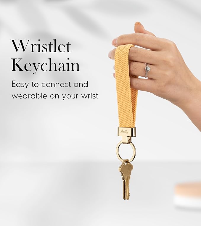 SENLLY Wristlet Lanyard, Stretchy Keychain Holder, Original Elastic Anti-Drop Design Keyring