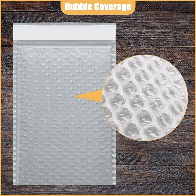 12.5in x 18in Bubble Mailer, Gray Poly Mailer, Padded Envelope, Shipping Envelope, Waterproof, Self-Sealing, For Small Business, Shipping, Mailing, Boutique Packaging(10PCS)