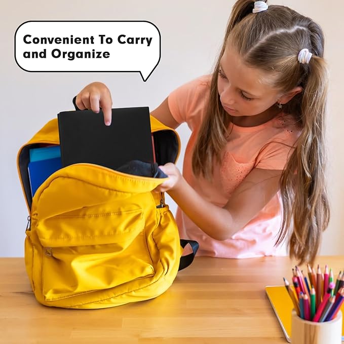 Plastic 2 Pocket Folders with Prongs, 30 Pack, Heavyweight, Letter Size Poly Folders with 3 Metal Prongs Fastener Clips (Black)