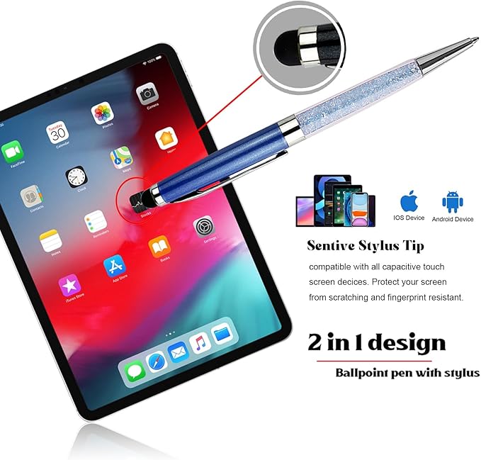 Custom Pens Bulk,Personalized Pens with Free Engraving,Customized Stylus Ballpoint Pens with Your Name,Text,Message for Business,Graduation,Anniversaries-Colorful Pens 12/Pack