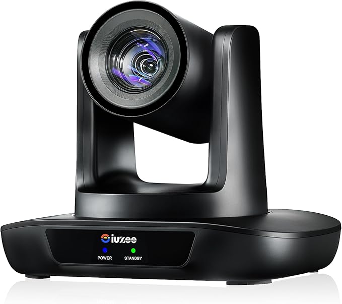 AI Auto Tracking PTZ Camera 3G-SDI/USB3.0/HDMI/LAN IP PoE Live Streaming 20X Optical and 8X Digital Zoom Camera 1080P 60FPS for Church Services Worship Education Events vMix OBS YouTube