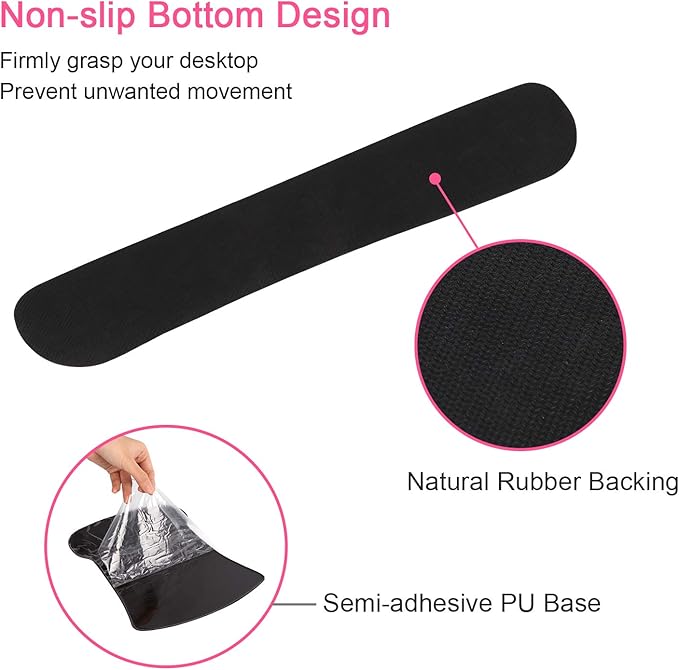iCasso Keyboard Wrist Rest and Mouse Wrist Rest Pad, Made of Memory Foam, Ergonomic Support, Easy Typing and Relieve Wrist Pain, Perfect for Gaming, Computer, Office, Laptop - Argyll