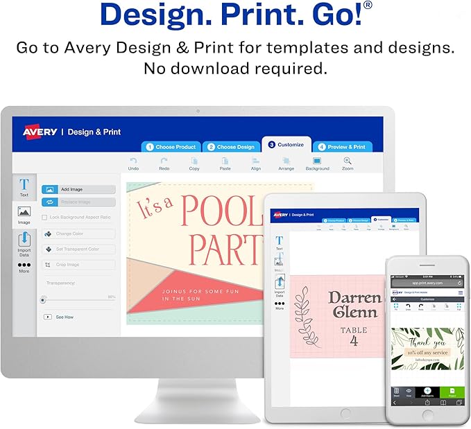 Avery Kraft Brown Postcards, 4.25" x 5.5", Laser/Inkjet, 80 Printable Postcards, Also Great for Thank You Cards and Invitations (5629)