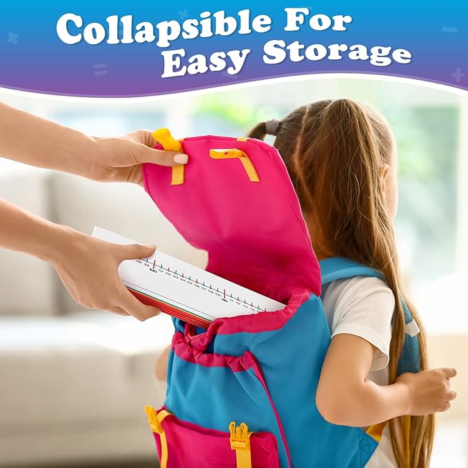 Aizweb 0-120 Dry Erase Number Line Board,Addition & Subtraction Game,Desk Whiteboard Number Chart Math Manipulative Game for Kid Age 4-8,Educational Learning Game for Kindergarten 1st Grade Homeschool