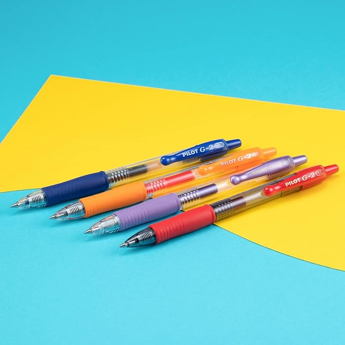 Pilot, G2 Premium Gel Roller Pens, Extra Fine Point 0.5 mm, Pack of 8, Blue