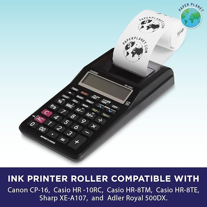 Black Printing Calculator Ribbons Compatible with IR40 by Paper Planet | Replacement Adding Machine Ink Ribbon Compatible with Canon, Casio, Sharp, Adler, and Victor IR40 Adding Machines | 5 Pack