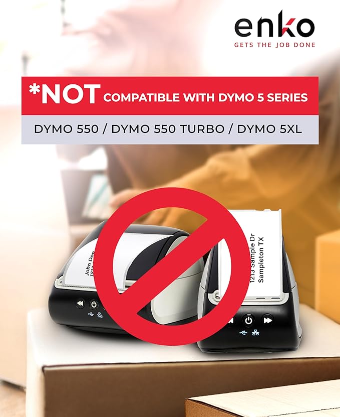 enKo (24 Rolls, 7,200 Labels) Address, Shipping & Barcode Labels 30256 (2-5/16 x 4") Compatible for Dymo LabelWriter
