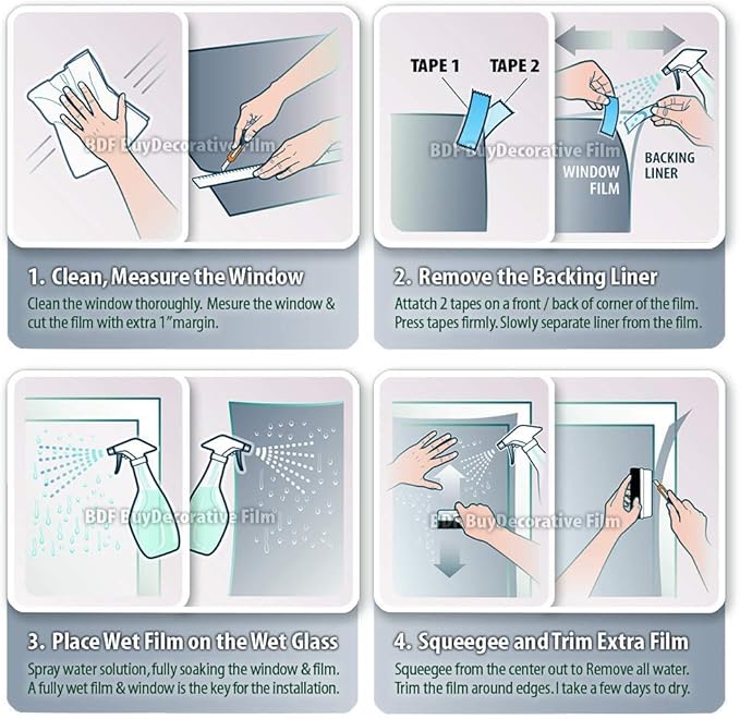 BDF S2M Window Film Clear UV Blocking - 36in X 25ft