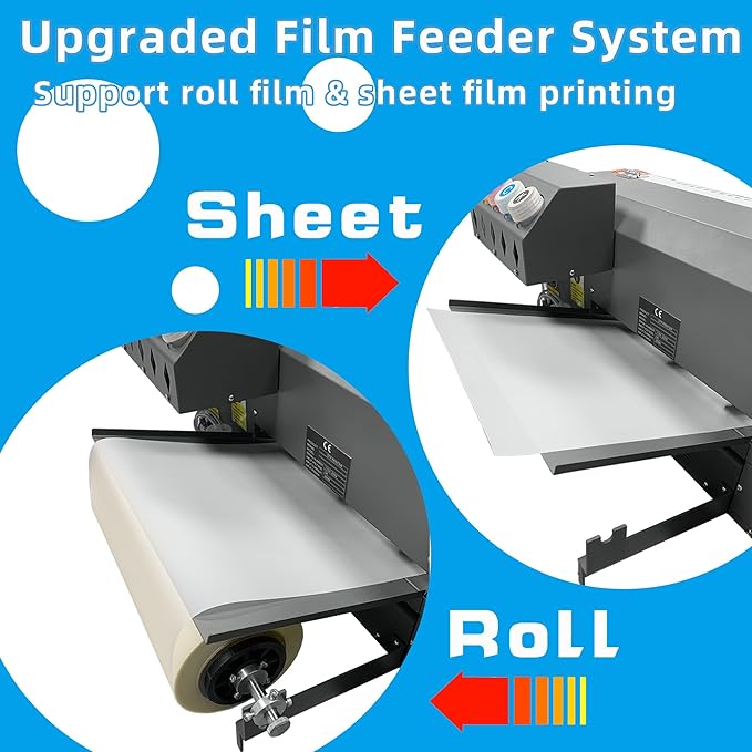 Lancelot Auto-Maintenance A3 M1630 Pro DTF Printer Transfer Printing Machine with White Ink Circulation and Auto-Film Cutter for DIY Print T-Shirt,Doule Speed for L1800/R1390 DTF Printer