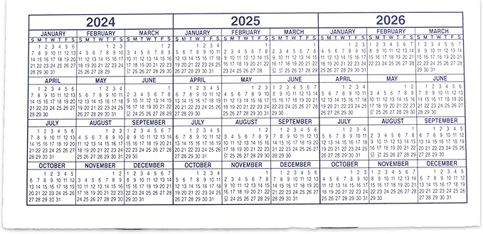 Checkbook Registers for Personal Checkbook, Transactions Ledgers, Pack of 10, 2024-2025-2026