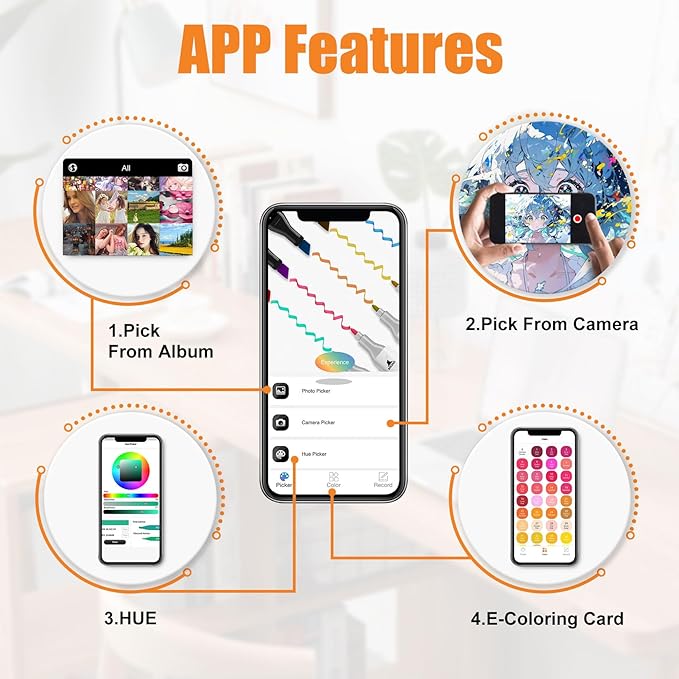 80 Colors Alcohol Markers with Free App, Chisel Tip and Fine Tip, Dual Tip Alcohol-Based Marker set for Artist Adults, Art Markers for Painting, Coloring, Sketching and Drawing,Great Gift Idea