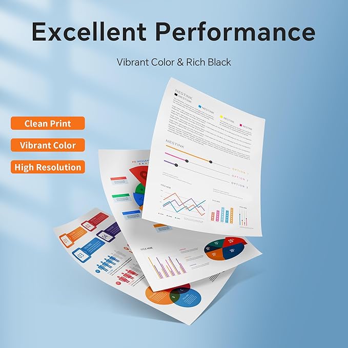 64XL Ink Cartridges Black and Color Compatible for HP 64XL Ink Cartridge Combo Pack Compatible for HP 64 Ink Fit for Envy Photo 7855 7858 7155 7120 7800 6252 6255 7158 7100 7164 Tango Printer