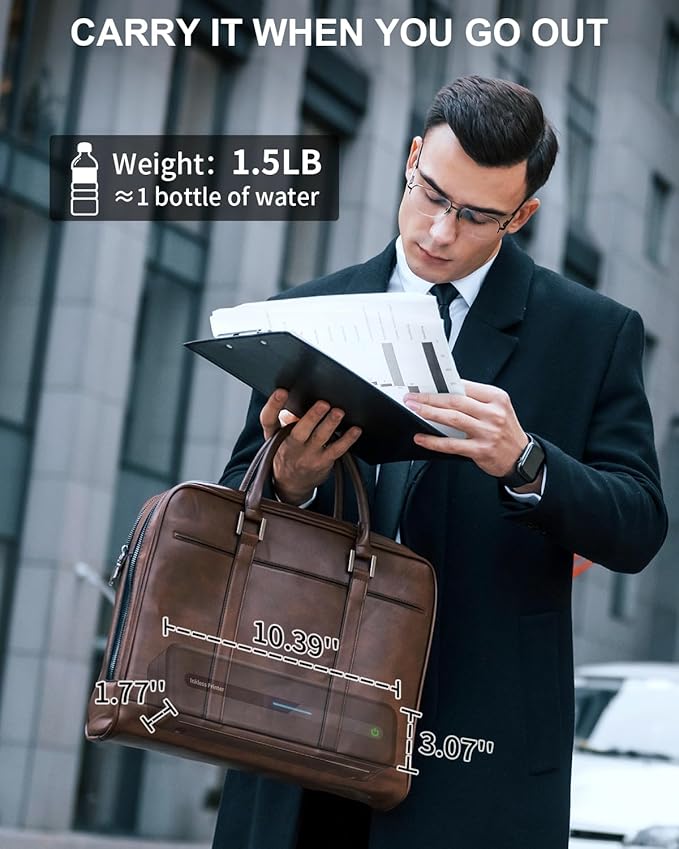 COLORWING Portable Printers Wireless for Travel, 300DPI Mini Compact Inkless Printer, Thermal Bluetooth Printer Compatible with Android and iOS Smartphone & Tablet & Laptop - Black