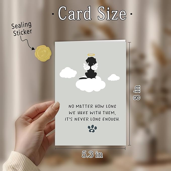 Dog Memorial Gifts for Loss of Dog, Pet Sympathy Gifts, Pet Loss Sympathy Cards for Pet Owner, Dog Sympathy Card, Dog Bereavement Gift