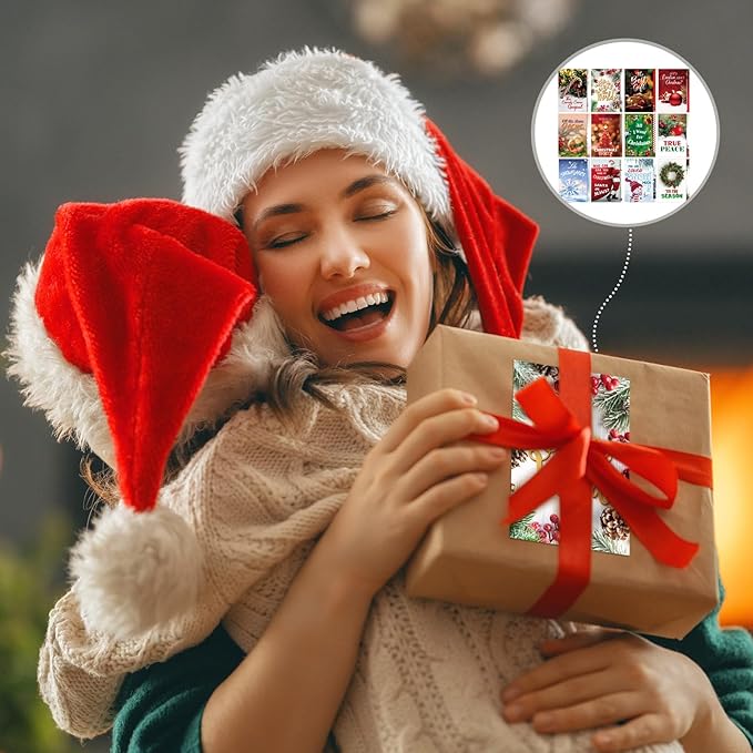 240 Pcs Gospel Tract Card 12 Styles Plan of Salvation Card Pocket Holy Postcard Christian Inspirational Bible Verse Bookmark for Christian Gift Women Men Ministering Tool(Christmas)