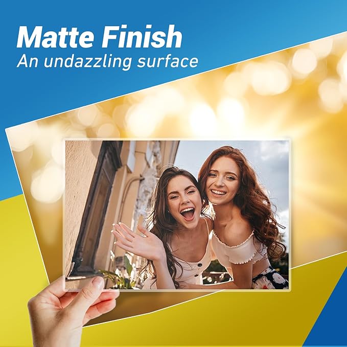 Uinkit Matte Thermal Laminating Sheets, 9 x 11.5 Inches 3 Mil Clear Anti-Glare with Matte Finish 30 Pack Fitted for Letter Size Laminating Pouches 8.5 x 11 inches