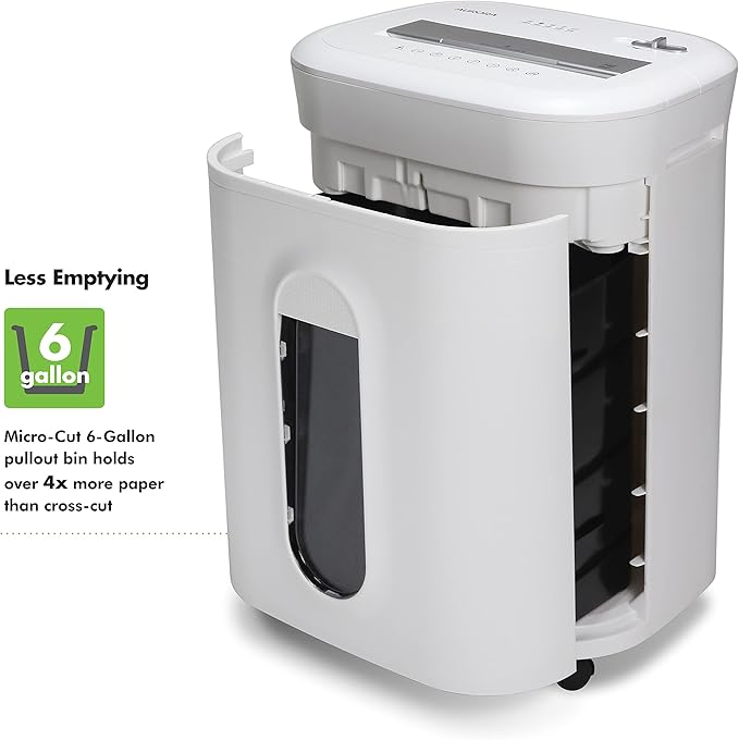 Aurora Professional Grade 10-Sheet High Security Micro-Cut Paper and Credit Card Shredder/ 60 Minutes/Security Level P-5, White