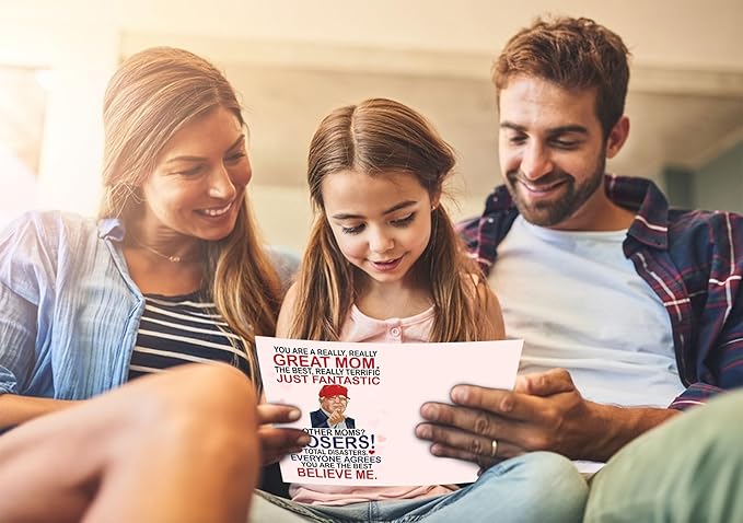 Funny Card for Mom from Daughter, Son, Kids on Mothers Day - Heartfelt Message to Mother, Perfect for Birthday, Mother's Day, Humorous Mom Greeting Cards, Premium Quality