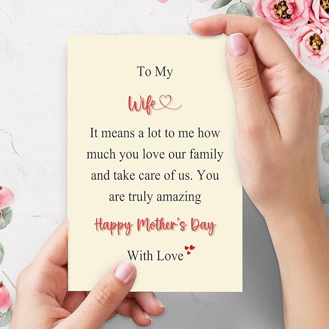 Funny Mother’s Day Card for Wife, Appreciate Card for Her, Mothers Day Gift from Husband, Happy Mothers Day Card