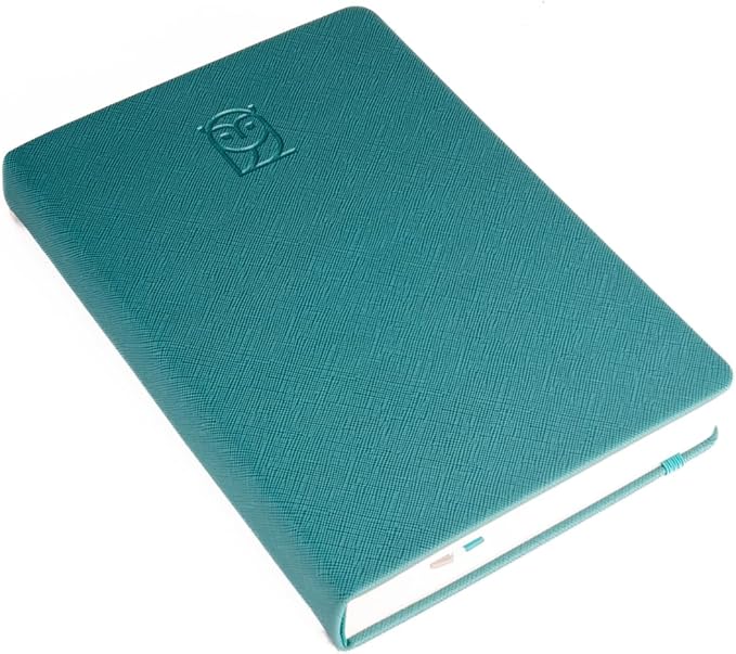 Undated Daily Planner – 6-Month A5 Productivity Organizer with Full Page Per Day, Hourly Schedule, Goal Setting, Habit Tracker, Weekly & Monthly Pages – Hardcover Time Management Notebook (Turquoise)
