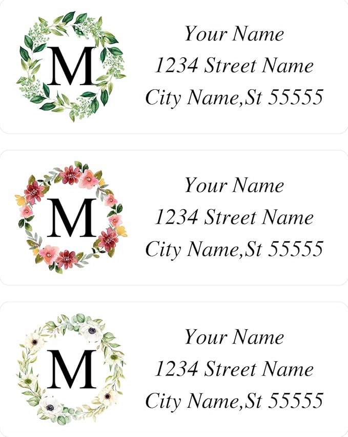 Custom Address Labels - Personalized Address Labels with Strong Adhesion, Can Be Used for Cardboard, Paper, Plastic, Glass, Metal (2.6x1 Inch, Set of 280)
