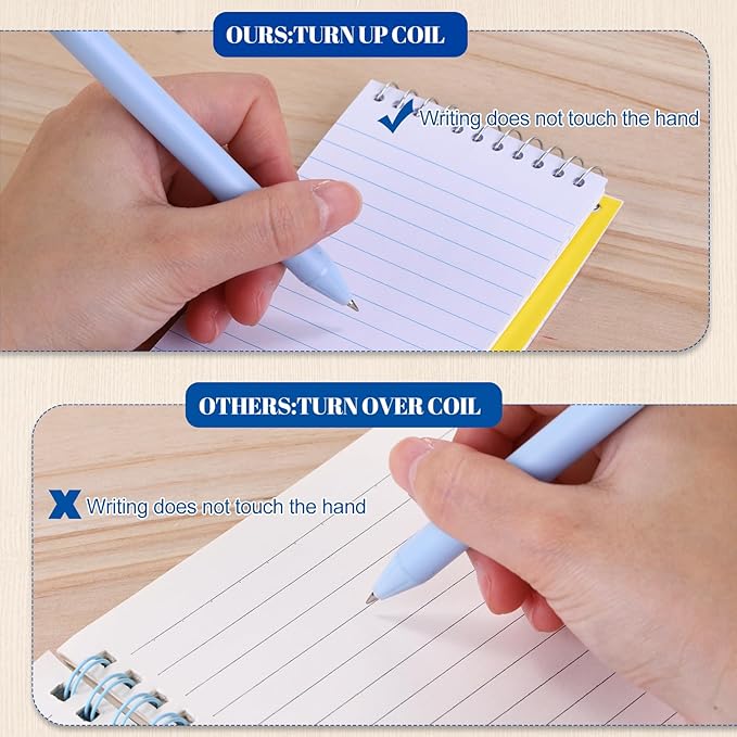 60 Pcs Small Pocket Notebooks 3 x 5 Inch Mini Memo Spiral Notepads Top Bound College Ruled Lined Note Pads for Back School Office Journaling Noting, 75 Sheets/Pad (Rainbow)