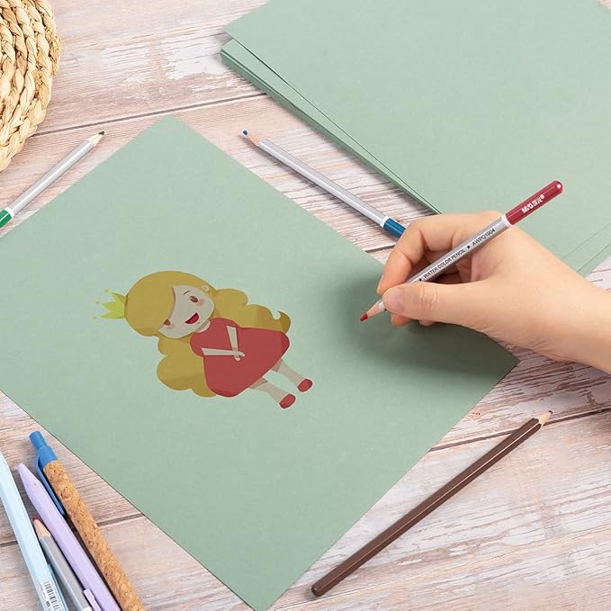 30 sheets Cardstock Paper 8 1/2 x 11 Inches for Crafts and Invitations (Sage Green)