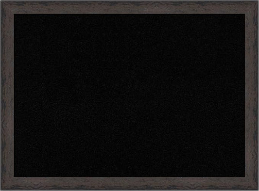 Amanti Art Black Cork Board for Wall, 23x31 Vision Board with Black Wood Frame, Medium Corkboard Office Decor for Home Organization, Modern Corkboard Pinboard to Display Items for Home Organization