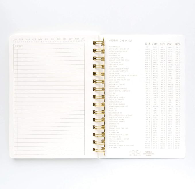 DesignWorks Ink 6" x 8.25" Classic Blue Textured Paper Twin Wire Spiral Notebook Journal with 160 Lined Pages for Work, Writing, Journaling