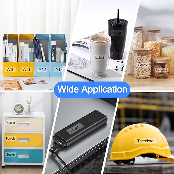 6PK Compatible for Brother P-Touch Label Maker Tape TZe-131 TZ-131 TZe131 TZ131 Black on Clear 12mm 1/2 inch 0.47'' x 26.2ft Laminated TZe TZ Label Tape for PT-H300LI P700 P710BT P750W