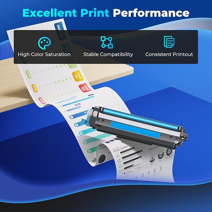 210X Toner Cartridges High Yield Compatible for HP 210X 210A Toner Color Laser jet Pro MFP 4301fdw MFP 4301fdn Compatible for Color Laser jet Pro 4201dw 4201dn MFP4301fdw MFP4301fdn (4 Pack with Chip)