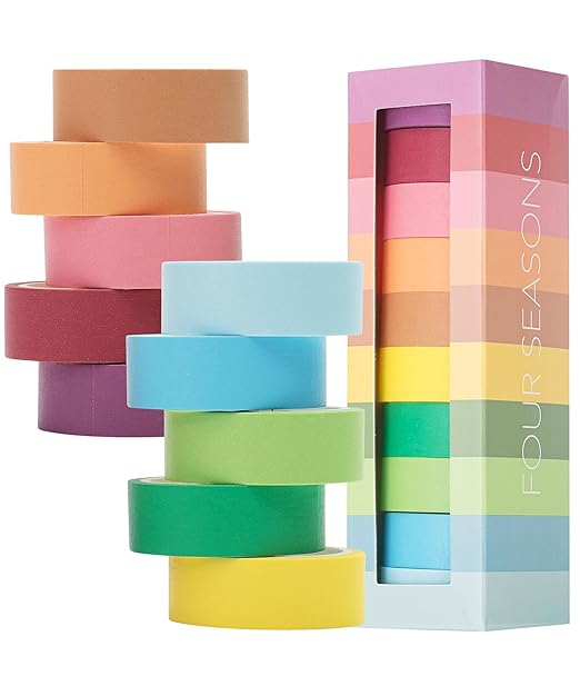 Mr. Pen- Washi Tape Set, 10 Pack, Decorative Tape, Washi Tapes, Colored Tape, Scrapbook Tape, Scrapbook Washi Tape for Journaling, Craft Tape, Washy Tape, Washy-Tape