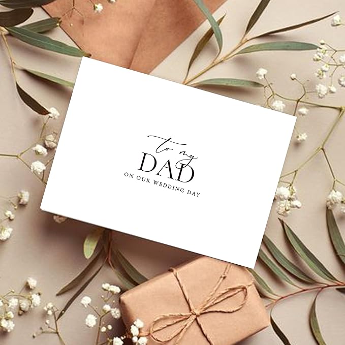 Wedding Day Card for My Dad, To My Dad On Our Wedding Day Card, Dad Of The Bride/Groom Gifts.（Dad A）, 6*4
