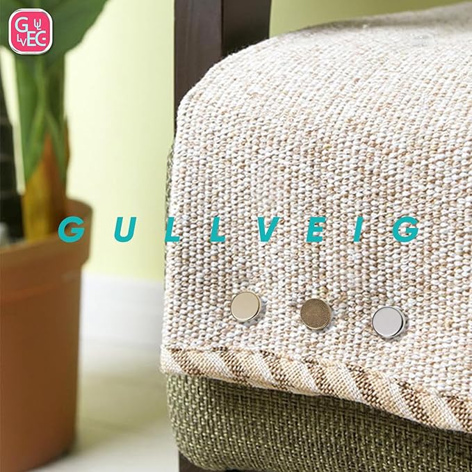 Gullveig Silver Push Pins - 100 Piece Set in Elegant Metallic Finish - Durable Metal Thumb Tacks, Reusable Paper Box - Perfect for Home, Office, and DIY Projects - Ф11mm x 17mm