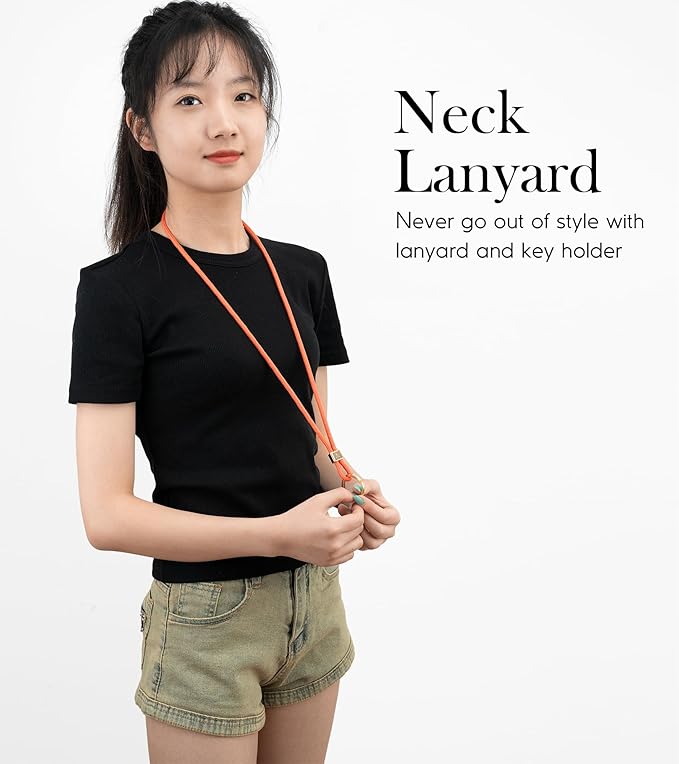 SENLLY Neck Lanyard Strap for Keys, Original Minimalist Design KeyChain Holder