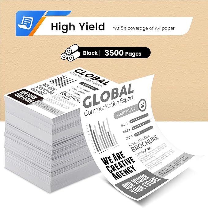 Compatible 213A W2130A Black Toner Cartridge Replacement for HP 213 A 213Y 213X W2130A Toner Work for 5700 6700 6701 MFP 5800 MFP 6800 MFP 6801 Printers (1-Pack, Black)