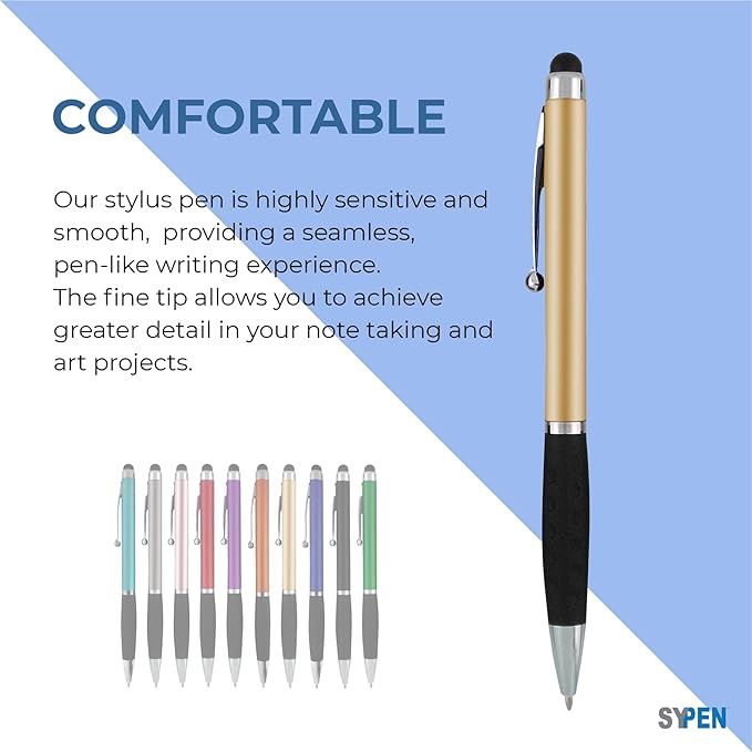 Personalized Stylus Pens With your Custom Logo or Text-300 Pack Bulk-for Businesses, Parties, and Events, 2 in 1 Ballpoint Pen & Stylus for Touchscreen Devices, Purple Barrel, Black Ink