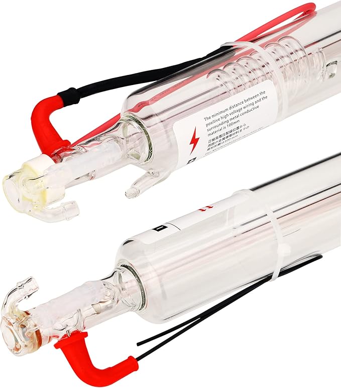 LD-Teemm CO2 Laser Tube, 200W CO2 Laser Tube with Coating 200 watt Length 2000mm Dia. 80mm, Wire Pre-Connected for CO2 Laser Cutter Laser Engraving Cutting Machine