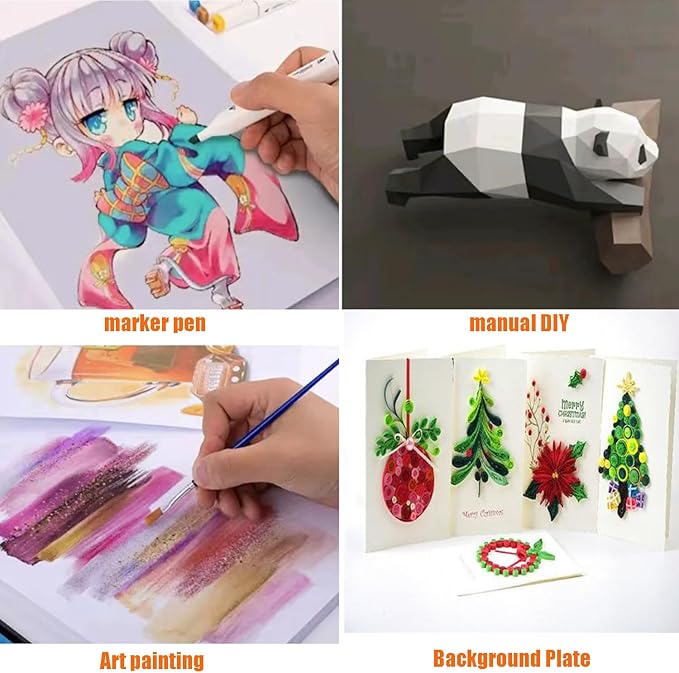 50 Pack 4x6 White Cardstock Paper Blank Thick Heavyweight 92lb Card Stock for Making Index Cards, Invitations cards, Postcards