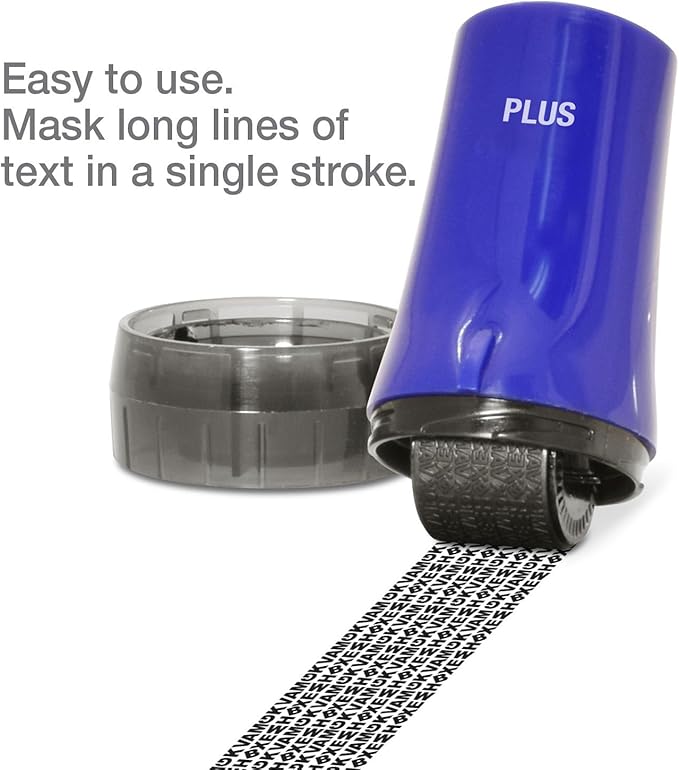 Guard Your ID Advanced Roller 2.0 Identity Theft Prevention Security Stamp Blue