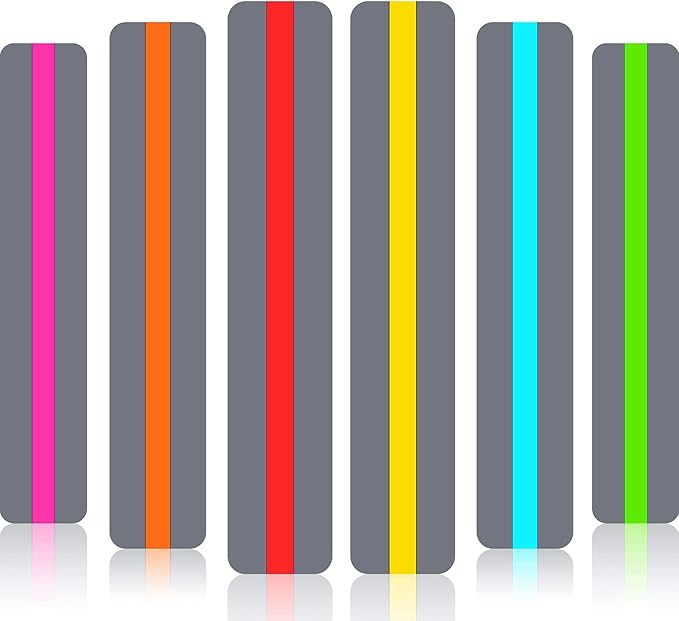 Guided Reading Strips Highlight Strips Colored Overlay Highlight Bookmarks Help with Dyslexia for Crystal Children and Teacher Supply Assistant (18)