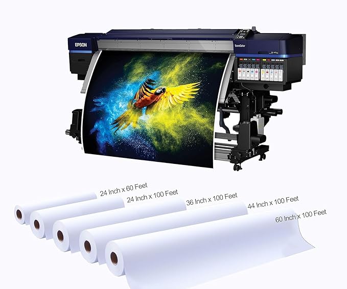 Premium Polyster Matte Canvas Roll, Quick Dry, Wide Format Inkjet Printer Compatible, Perfect for Fine Art, Photography, Giclée Printing, Archival Quality Prints. (60"x100' 290gsm Polyester)